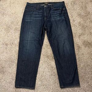 Lucky Brand Classic Straight Leg Dark Denim Jeans 40x30